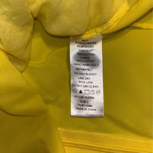 Yellow Midriff Top by Lulumari, Large - Picture 5 of 13